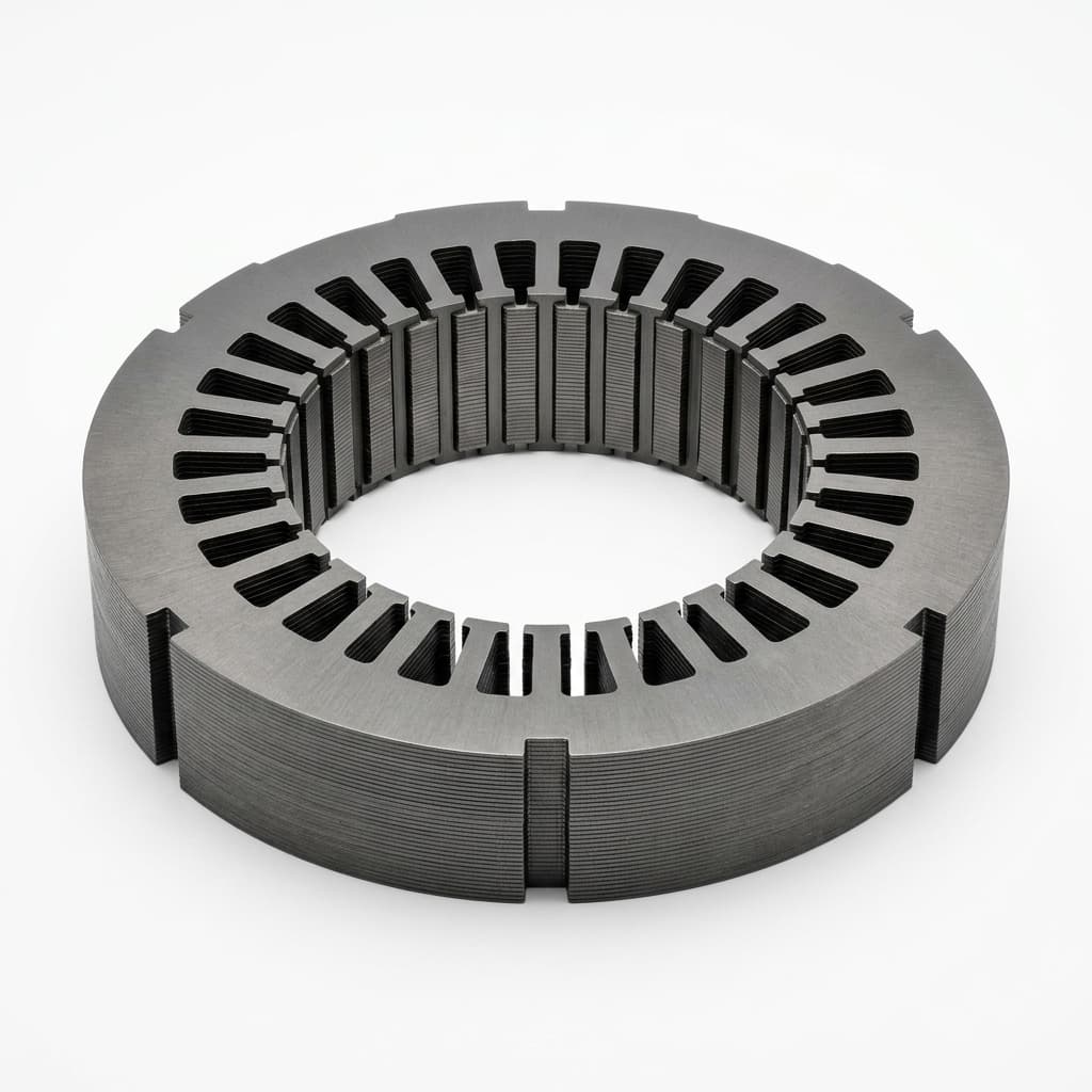 Silicon steel stator lamination stack for precision motor core manufacturing