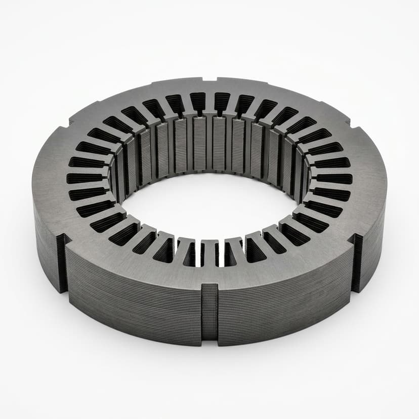 Stacked silicon steel stator lamination core for IE5 motor manufacturing